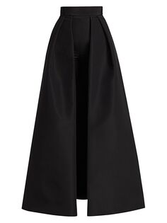 Шелковые брюки-сигареты и юбка Convertible Collection Alexia María, черный