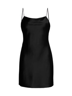 Платье-комбинация мини Harmony Alice + Olivia, черный