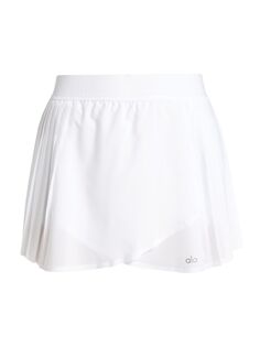 Теннисная юбка Aces с запахом Alo Yoga, белый