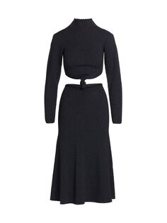 Кружевное платье с вырезом Rosemary AMUR, черный