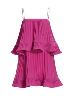 Плиссированное мини-платье Kate AMUR, розовый