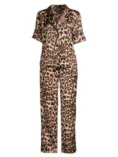 Атласная пижама с леопардовым принтом Bella Apparis