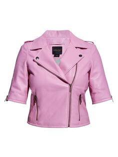 Куртка Clementine из переработанной кожи AS by DF, розовый