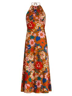 Платье миди с цветочным принтом Talitha ASTR The Label, розовый