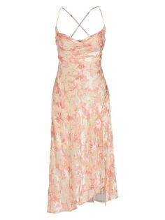 Платье миди с цветочным принтом Gaia ASTR The Label, розовый