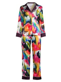 Пижамный комплект с принтом Shanaya Iridiana Averie Sleep, разноцветный