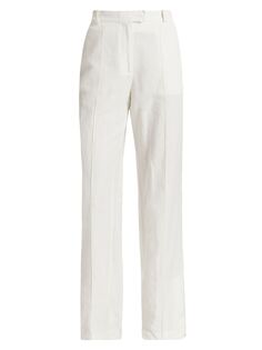 Широкие льняные брюки Polaris Aya Muse, белый
