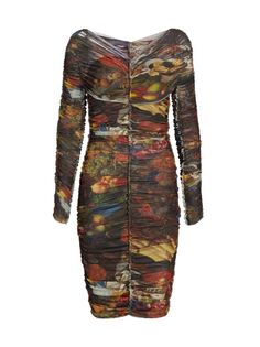 Платье Ester Manas Bon Appetit с рюшами AZ Factory, разноцветный