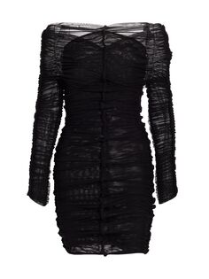 Платье миди с рюшами Ester Manas AZ Factory, черный