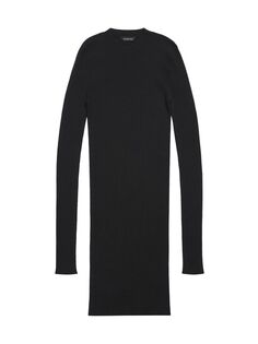 Мини-платье с круглым вырезом Balenciaga, черный