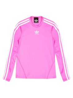 Balenciaga / Adidas Облегающий топ с круглым вырезом Balenciaga, розовый