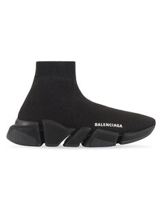 Кроссовки Speed 2.0 Блестящие Balenciaga, черный