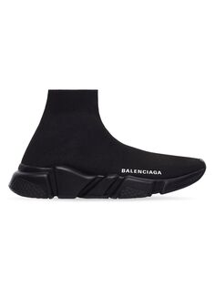 Кроссовки Speed из переработанного трикотажа Balenciaga, черный
