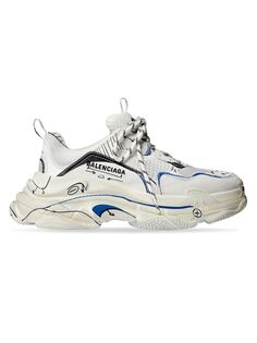 Кроссовки Triple S Sketch Balenciaga, белый