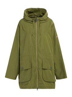 Куртка Maara с капюшоном и шнурком Barbour, Plus Size, оливковый