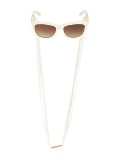 Прямоугольные солнцезащитные очки Cora 56 мм Barton Perreira, слоновая кость