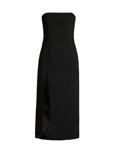 Платье миди с разрезом Mercer Bardot, черный