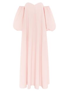 Хлопковое макси-платье Cruz с открытыми плечами Bird &amp; Knoll, розовый