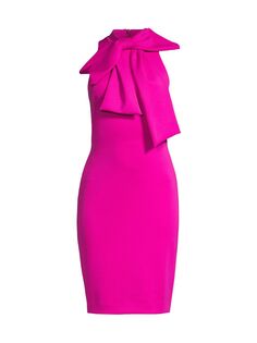 Платье-футляр Von с бантом Black Halo, розовый