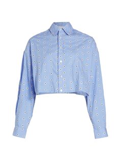 Укороченная рубашка Томас Blanca, синий