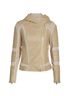 Мотоциклетная куртка с капюшоном Voyage Blanc Noir, золотой