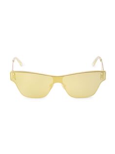 Повседневные солнцезащитные очки прямоугольной формы 56 мм Bottega Veneta, золотой