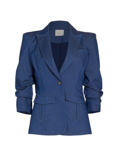 куртка Louisa со сборками на рукавах Cinq à Sept, синий