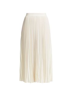 Плиссированная юбка с эластичной талией Essentials Co, белый