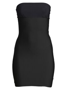 Платье-комбинация Two-Faced Tech без бретелек Commando, черный