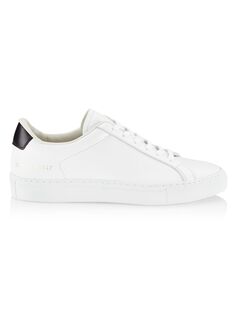 Женские кожаные низкие кеды в стиле ретро Common Projects, белый