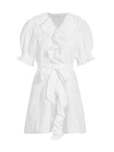 Мини-платье Piper с поясом и оборками D Ô E N