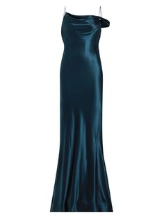 Атласное платье-комбинация из крепа Harper Danielle Frankel