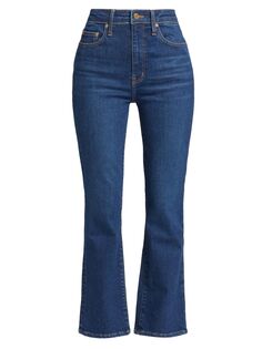 Расклешенные джинсы с высокой посадкой Crosby из органического хлопка Derek Lam 10 Crosby