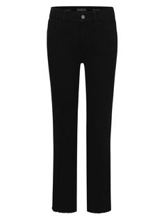 Прямые джинсы до щиколотки со средней посадкой Mara Instasculpt DL1961 Premium Denim, черный