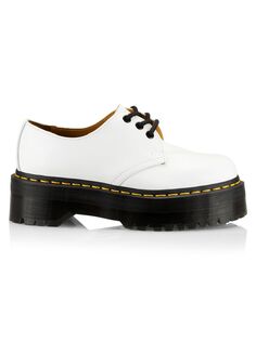 Кожаные оксфорды 1461 Quad Dr. Martens, белый