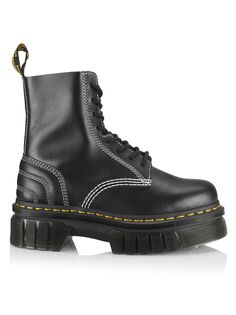 Стеганые кожаные ботинки Audrick 8I Dr. Martens, черный