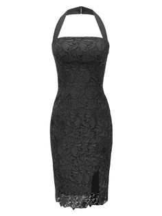 Кружевное платье Katya без рукавов Dress The Population, черный