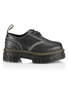 Стеганые кожаные оксфорды Audrick 3I Dr. Martens, черный