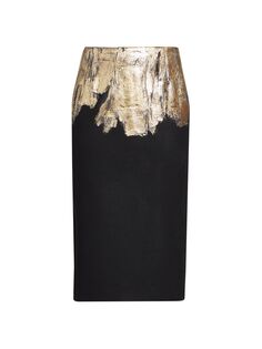 Шерстяная юбка-карандаш Salby Dries Van Noten, черный