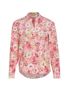 Шелковая блузка French Countryside с цветочным принтом Elie Tahari