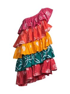Платье Abebi на одно плечо Elisamama, разноцветный