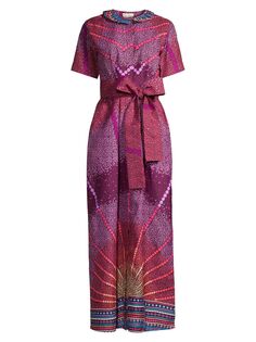 Платье с геометрическим рисунком Elisamama, разноцветный