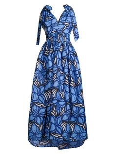 Платье Wunmi с цветочным принтом Elisamama, синий