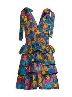 Платье с цветочным принтом Elisamama, разноцветный