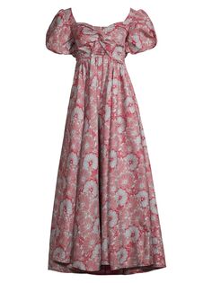 Платье макси из хлопка с цветочным принтом Ajoke Elisamama, разноцветный