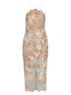 Платье Covelline с цветочным принтом и бисером Elliatt, разноцветный