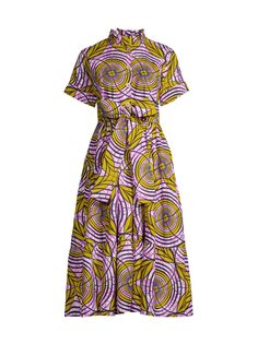 Платье Olori с геометрическим рисунком Elisamama, разноцветный