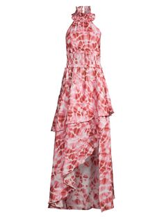 Присборенное платье макси Mckenzie с высоким воротником Elliatt, разноцветный