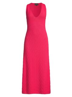 Платье макси крючком Emporio Armani, розовый