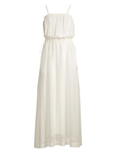 Сетчатое платье макси Emporio Armani, белый